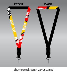 Lanyard Template Design For Company Purposes And More