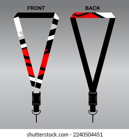 Lanyard Template Design For Company Purposes And More