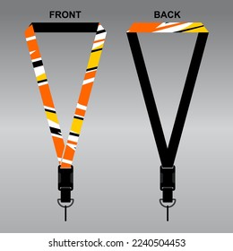 Lanyard Template Design For Company Purposes And More