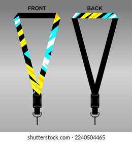 Lanyard Template Design For Company Purposes And More