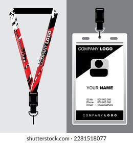 Lanyard Template Design For Company Purposes And More