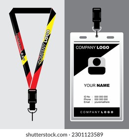 Lanyard Template Design For Company Purposes And More