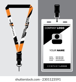 Lanyard Template Design For Company Purposes And More