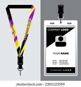 Lanyard Template Design For Company Purposes And More