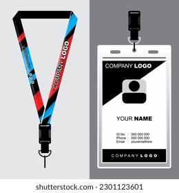 Lanyard Template Design For Company Purposes And More