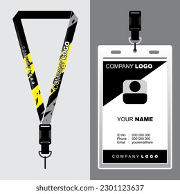 Lanyard Template Design For Company Purposes And More