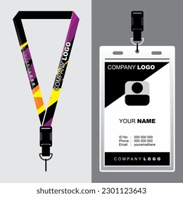 Lanyard Template Design For Company Purposes And More