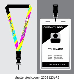 Lanyard Template Design For Company Purposes And More