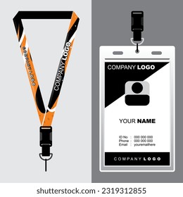 Lanyard Template Design For Company Purposes And More