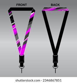 Lanyard Template Design For Company Purposes And More	