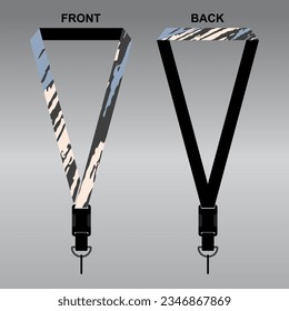 Lanyard Template Design For Company Purposes And More	