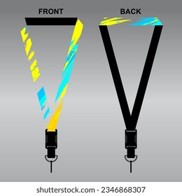 Lanyard Template Design For Company Purposes And More	