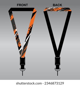 Lanyard Template Design For Company Purposes And More	