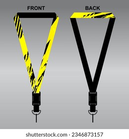 Lanyard Template Design For Company Purposes And More	