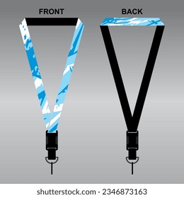 Lanyard Template Design For Company Purposes And More	