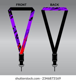 Lanyard Template Design For Company Purposes And More	