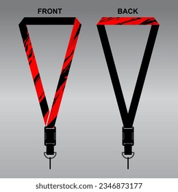 Lanyard Template Design For Company Purposes And More	