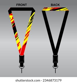 Lanyard Template Design For Company Purposes And More	
