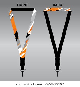 Lanyard Template Design For Company Purposes And More	