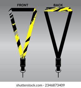 Lanyard Template Design For Company Purposes And More	