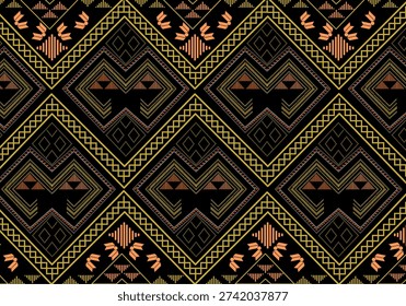 Lao skirt pattern for made clothes.  pattern and lines background.