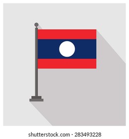 Laos Country flag