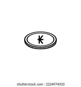 Laos Currency Symbol, Laotian Kip Icon, Lao Kip, LAK Sign. Vector Illustration 