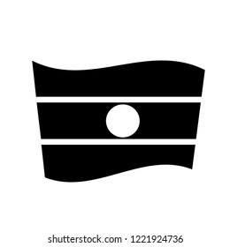 Laos flag icon. Trendy Laos flag logo concept on white background from Country Flags collection. Suitable for use on web apps, mobile apps and print media.