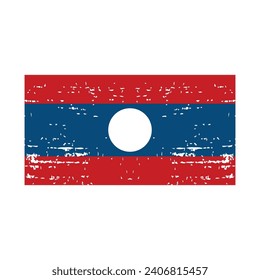 laos flag icon vector template illustration logo design