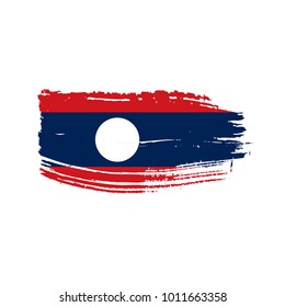 Laos flag, vector illustration