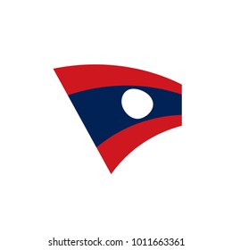 Laos flag, vector illustration