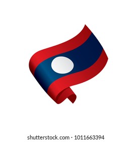 Laos flag, vector illustration