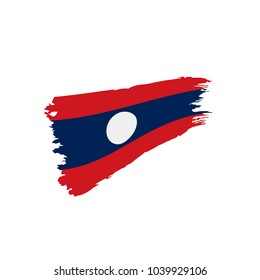 Laos flag, vector illustration