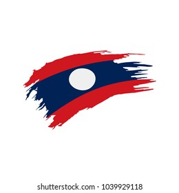 Laos flag, vector illustration