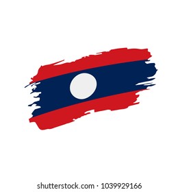 Laos flag, vector illustration