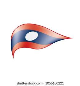 Laos flag, vector illustration