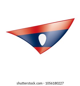 Laos flag, vector illustration