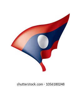 Laos flag, vector illustration