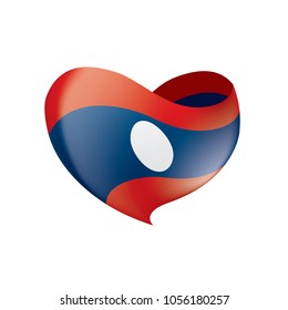 Laos flag, vector illustration