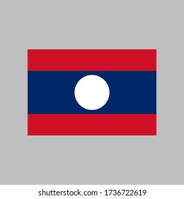 Laos flag vector illustration in high quality for ui and ux, website or mobile application