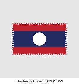 Laos Flag Vector. National Flag
