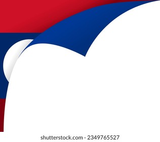 Bandera de Laos aislada en png o fondo transparente