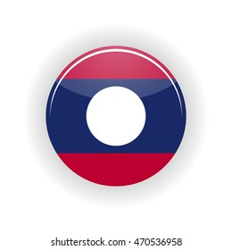 Laos icon circle isolated on white background. Vientiane icon vector illustration