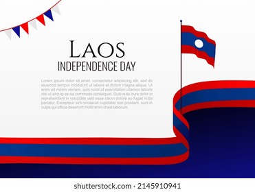 Laos independence day background for celebration on December 2nd.