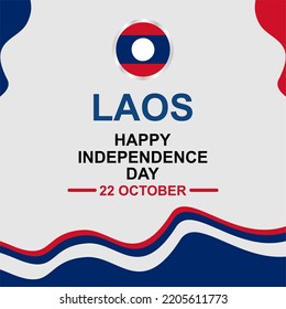 laos independence day vector design