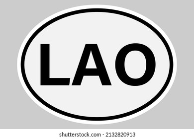 Laos international vehicle registration code