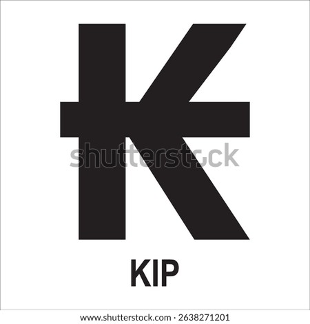 Laos kip currency icon vector illustration symbol design