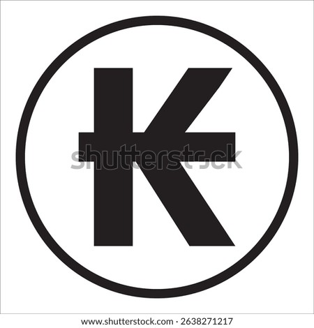 Laos kip currency icon vector illustration symbol design