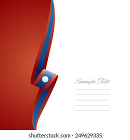 Laos left side brochure cover vector
