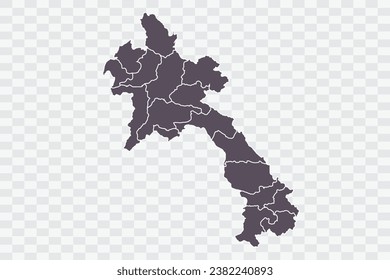 Color del gráfico del mapa de Laos sobre archivos de calidad de fondo blanco Png